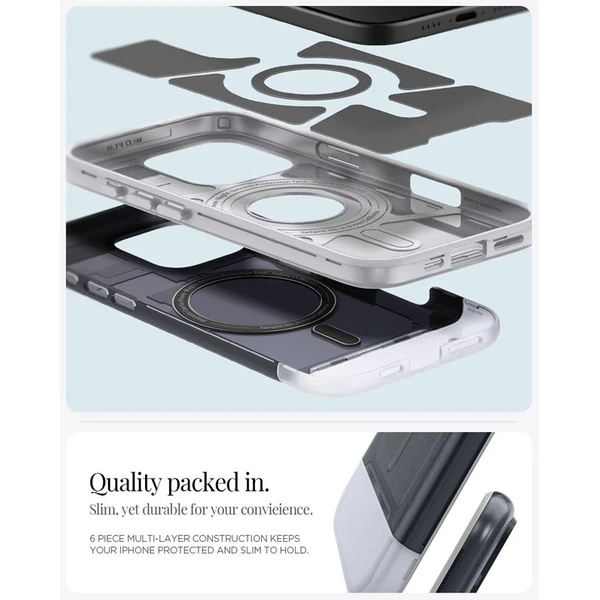 Spigen Classic C1 MagSafe kryt iPhone 16 Pro graphite - Puzdra - Obrázok a6361b06c5b54c6787107517a2fee2e4