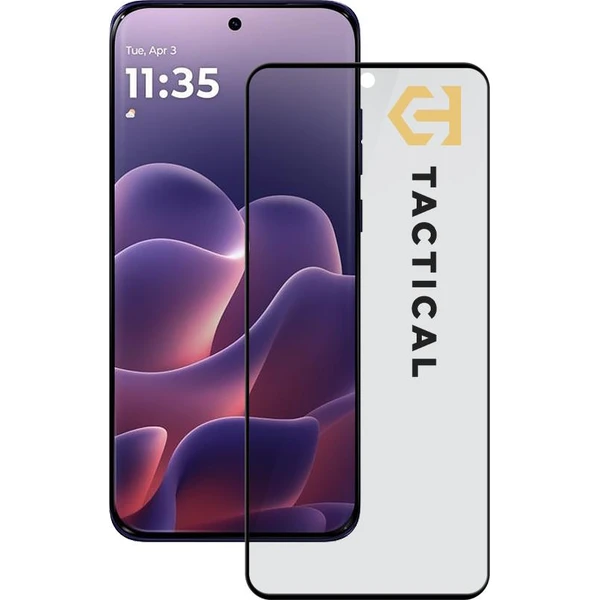 Tactical Glass Shield Privacy Stealth 5D sklo pre Motorola Edge 70 Fusion čierne - Ochranné fólie a sklo - Hlavný obrázok