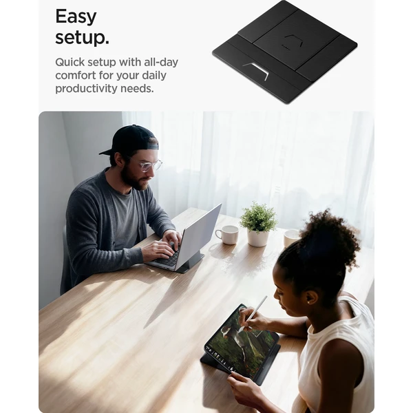 Spigen Slim Fold stojan na notebook a tablet čierny - Stojany - Obrázok a63be47c427f42efb24339a507acf346