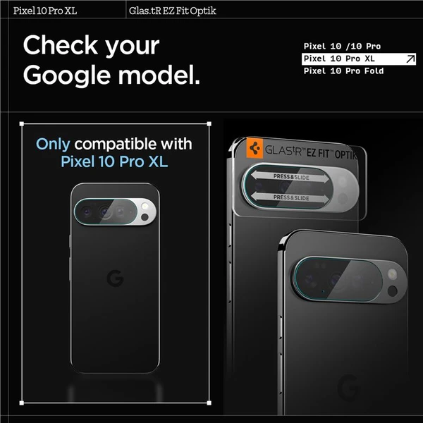 Spigen Glass tR EZ Fit Optik 2 Pack tvrdené sklo na fotoapará Google Pixel 10 Pro XL číre - Ochranné fólie a sklo - Obrázok a642fe0bb93e40e1b1cf27aade4ee77c
