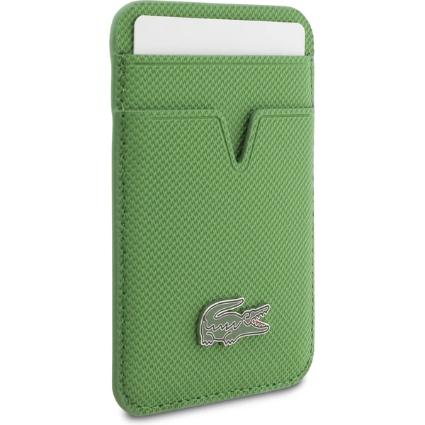 Lacoste Iconic Petit Pique MagSafe kryt + peňaženka iPhone 17 Pro Max zelený - Puzdra - Obrázok a64e1195d8894d55ac9f5c1435d92c83
