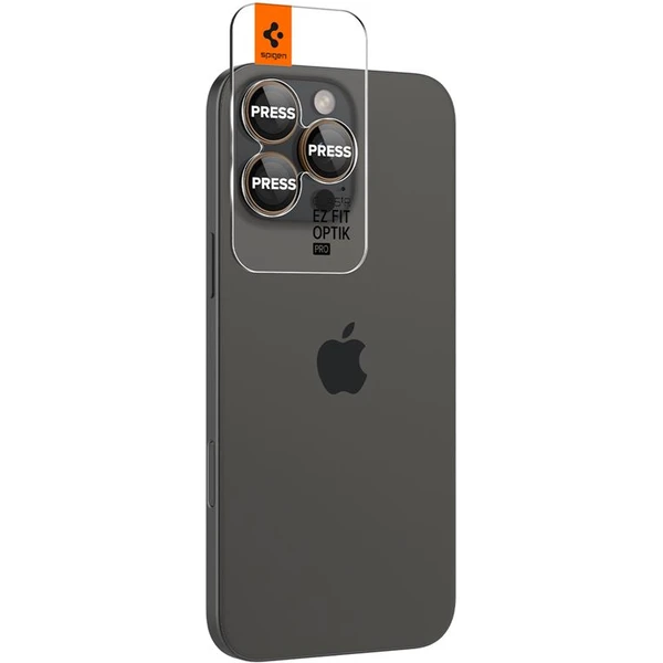 Spigen Glass tR EZ Fit Optik Pro sklá iPhone 17-16 Pro/17-16 Pro Max púštny titán (2 ks) - Ochranné fólie a sklo - Obrázok a6695c3544f04d2887102ca59474423b