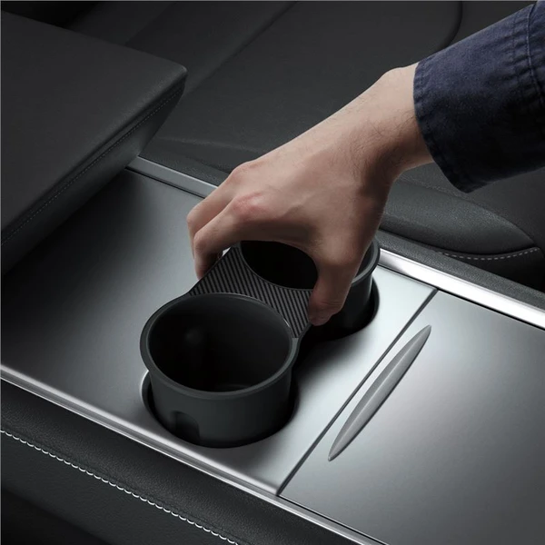 Spigen Center Console Cup Holder Insert vložka do držiaka nápojov (2021/2022) Tesla Model Y/3 čierny - Držiaky - Obrázok a67ace35b8c24a0e8c4479263e8fcb25