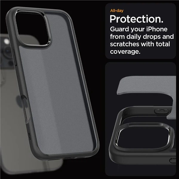 Spigen Ultra Hybrid kryt iPhone 16 Pro Max frost black - Puzdra - Obrázok a68089074d8b44a59122ce976fd84d86