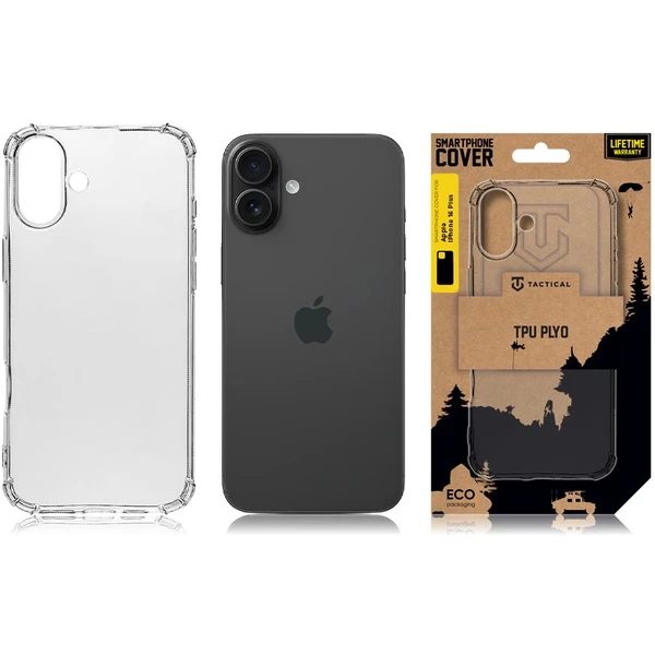Tactical TPU Plyo Kryt pre Apple iPhone 16 Plus číry - Puzdra - Obrázok a68868d14d7a4335a95c9a3593380d9b