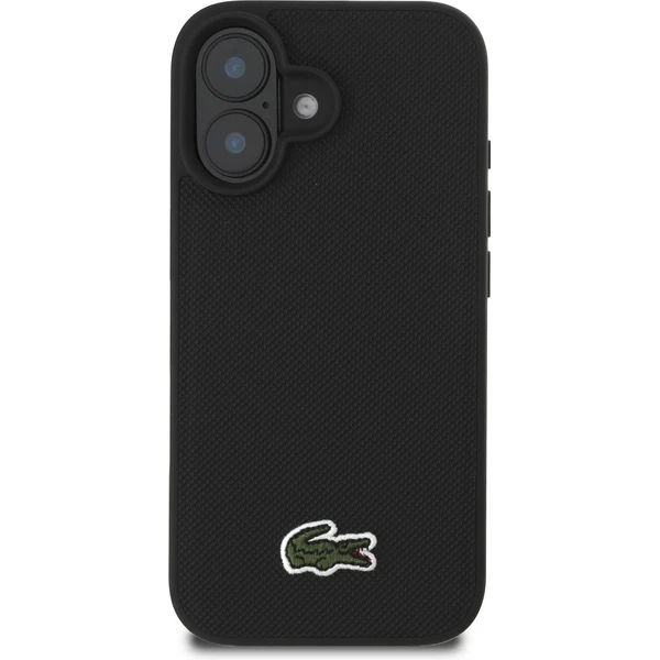Lacoste Iconic Petit Pique Woven Logo MagSafe kryt pre iPhone 16 Plus čierny - Puzdra - Obrázok a69898ba47c943349d8cecfdf01a9bc3