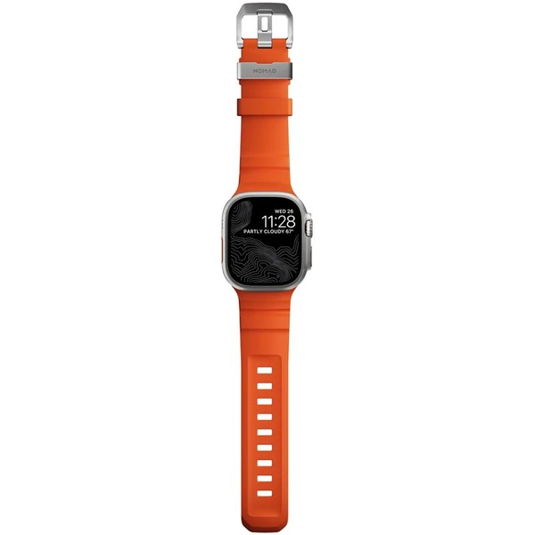 Nomad Rocky Point Band remienok Apple Watch 49/45/44/42mm strieborný/oranžový - Remienky - Obrázok a6a412ad27ff4795a9851bc88b3cbec1
