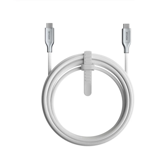 Nomad Kevlar Cable, USB-C na USB-C, 3.0m, white - Káble - Hlavný obrázok