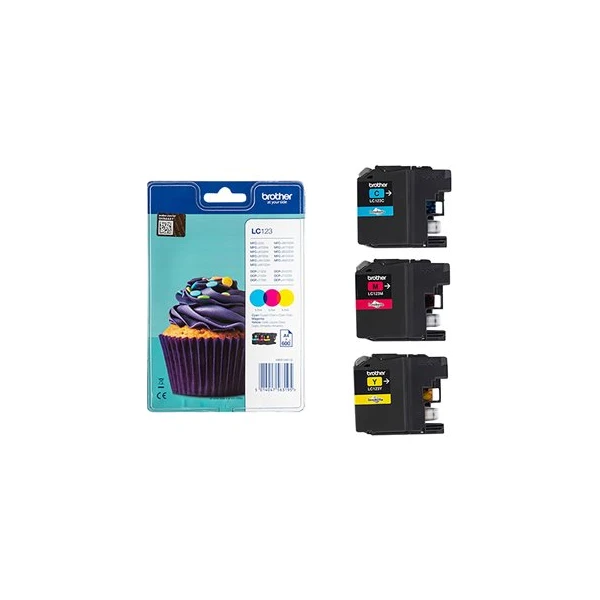 Brother LC123RBWBP atrament multipack - Tonery - Hlavný obrázok