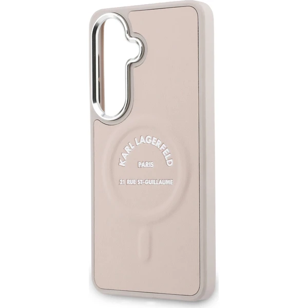 Karl Lagerfeld PU RSG Logo Magnetický kryt Samsung Galaxy S26+ ružový - Puzdra - Obrázok a6ea8f049fd44e9b9d21e3db55c4f687