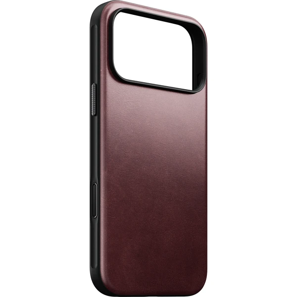 Nomad Modern Leather (Horween) MagSafe kožený kryt iPhone 17 Pro Max/18 Pro Max Burgundy - Puzdra - Obrázok a711c4eae7d948c99a3ce48afb6906b9