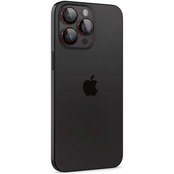 Spigen Glass TR EZ Fit Optik Pro sklá iPhone 17-14 Pro/17-14 Pro Max black/red (2 ks) - Ochranné fólie a sklo - Obrázok a718eb7069264661b50fbe2b5a52d002