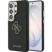 Guess PU 4G Resin Metal Logo kryt Samsung Galaxy S26 Ultra čierny - Puzdra