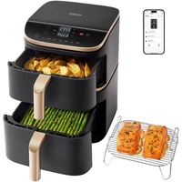 Cosori Turbo Tower ~ 000000 ~ múdra teplovzdušná fritéza 10,8 l čierna - Fritézy