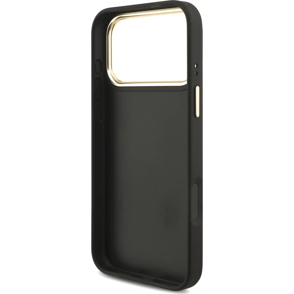Guess PU Leather 4G Metal Logo Gold Frame Zadný Kryt pre iPhone 18 Pro Max Black - Puzdra - Obrázok a753564561d34fdf9f1ba845ac475968
