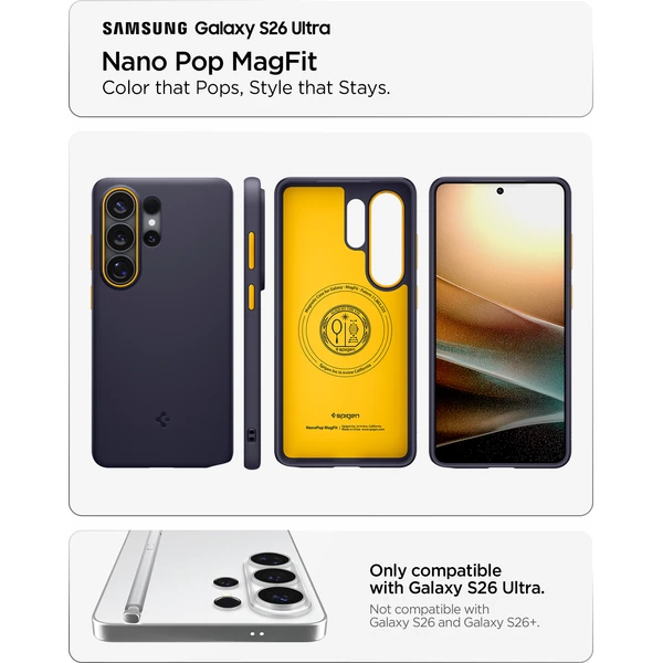 Spigen Nano Pop MagSafe kryt Samsung Galaxy S26 Ultra modrý - Puzdra - Obrázok a753eb7bb5634a3bb5299298de62021f