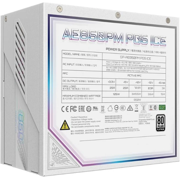 GIGABYTE AORUS ELITE P850W 80+ Platinum biely - Zdroje - Obrázok a75bba5a15064f4589dd1db2314758ca