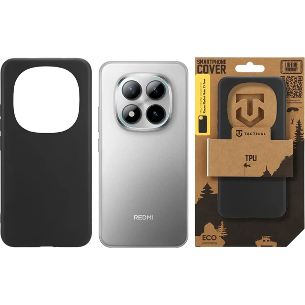 Taktický TPU kryt Xiaomi Redmi Note 15 Pro+ 4G/5G čierny - Puzdra - Obrázok a769b79a7b774c9fbe50dba1bfa15e89