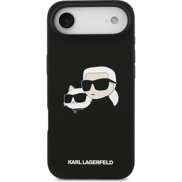 Karl Lagerfeld Liquid Silicone Double Heads MagSafe kryt iPhone Air čierny - Puzdra - Obrázok a76de8b922914c968f1d6061db5da380