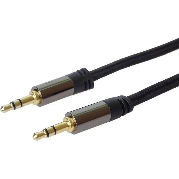 PremiumCord HQ 3,5mm/3,5mm kábel 1,5m čierny - Káble a redukcie - Obrázok a7874b02a0d14ccd86423c0fd1b6a0ce