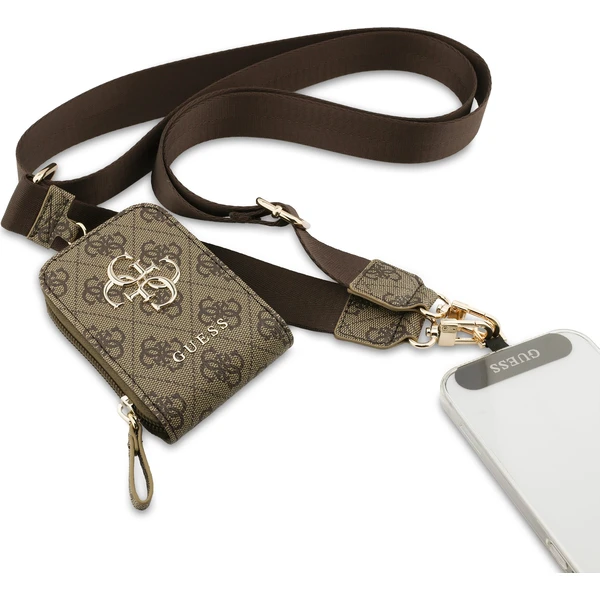 Guess Crossbody Popruh PU 4G Metal Logo + Peňaženka hnedá - Popruhy a crossbody - Obrázok a7ae12d0f0714a69ab9aab6a9abf3f3c