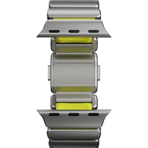Nomad Stratos Band FKM remienok Apple Watch 45/46/49mm Natural Titanium/Volt - Remienky - Obrázok a7c53553c26a47f1a404a62de2e389b6