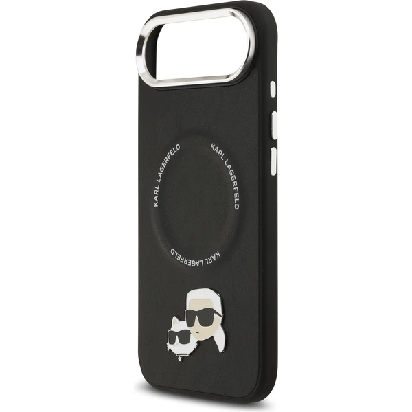 Karl Lagerfeld PU Karl and Choupette Heads Pins MagSafe kryt iPhone Air čierny - Puzdra - Obrázok a7d07bc7f25f489089baf0fd76844270