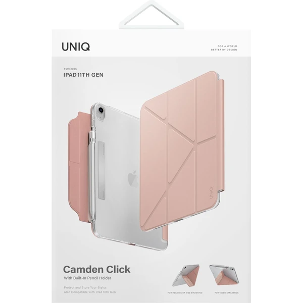 UNIQ Camden Click 2025 púzdro iPad 11" (2025)/iPad 10.9" (2022) ružové - Puzdra - Obrázok a7e04713710249608aa9924a91a4ac98