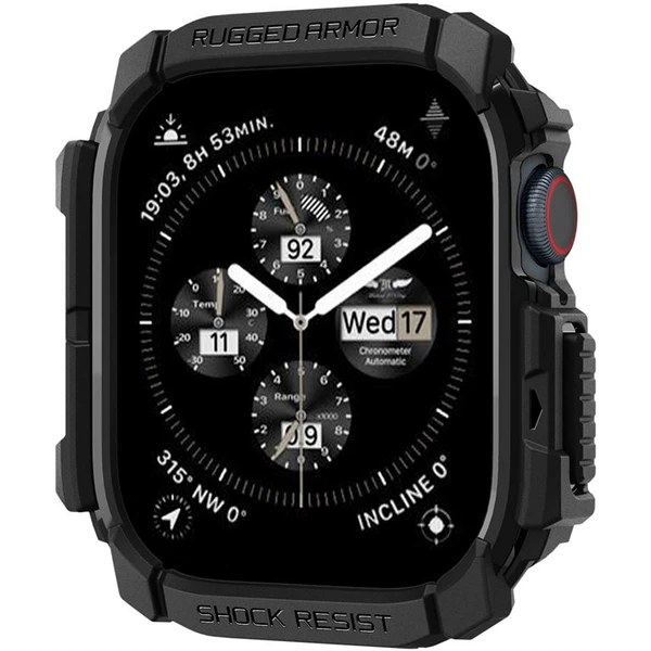 Spigen Rugged Armor kryt pre Apple Watch 10/11 (42mm) matne čierny - Puzdra - Obrázok a7f253be86a742abb3269fc345a6679d