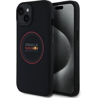 Red Bull PU Leather Red Ring MagSafe Zadný Kryt pre iPhone 14 Navy - Puzdra