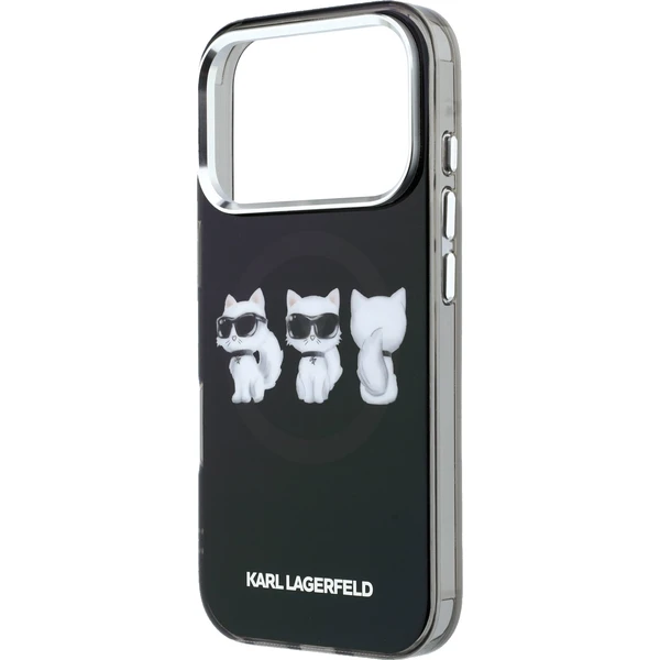 Karl Lagerfeld IML Choupette Trio Watercolor MagSafe kryt iPhone 17 Pro Max čierny - Puzdra - Obrázok a8154b80a96941568326fdd8a479aa84