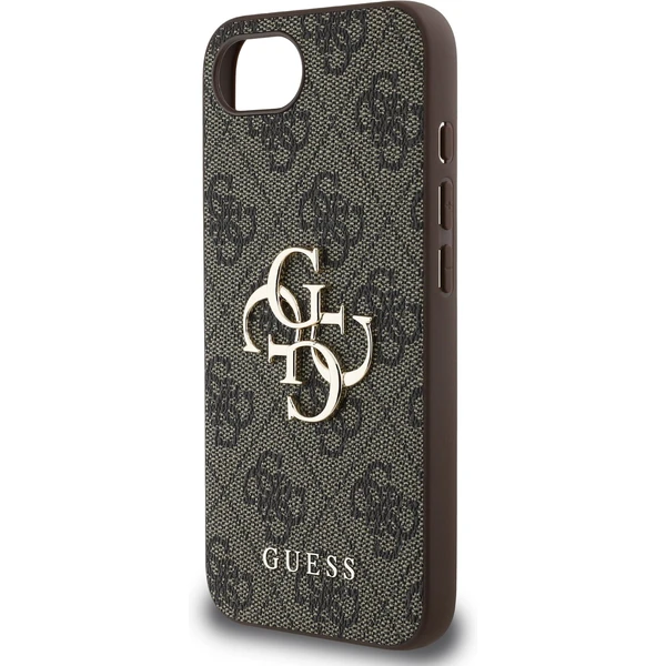 Guess PU 4G Metal Logo kryt iPhone 17e/16e hnedý - Puzdra - Obrázok a816b80e5f3448af94cf13e2ff05c592