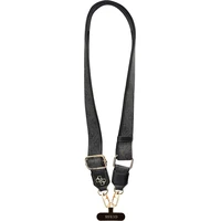 Guess Crossbody popruh PU 4G Metal Logo čierny - Popruhy a crossbody