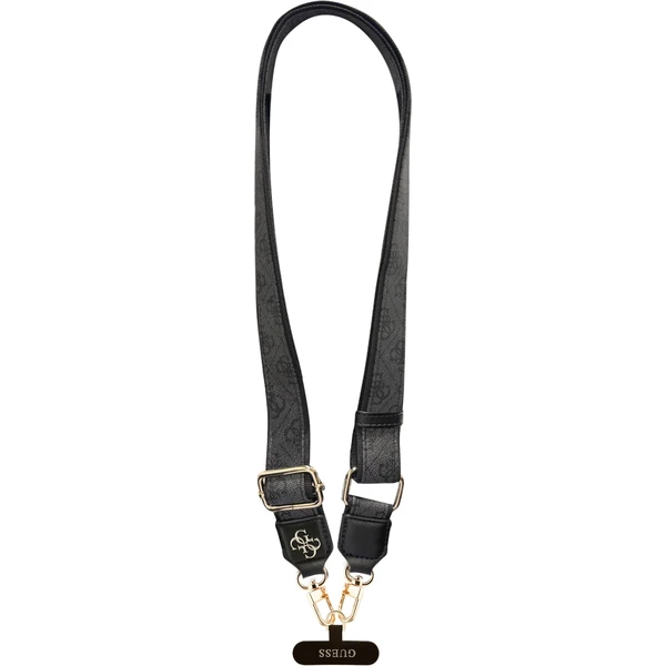 Guess Crossbody popruh PU 4G Metal Logo čierny - Popruhy a crossbody - Hlavný obrázok