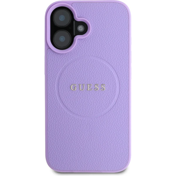 Guess PU Grained Classic Logo MagSafe kryt iPhone 16 fialový - Puzdra - Obrázok a81baa913a14473b8ca727c48ae97f89