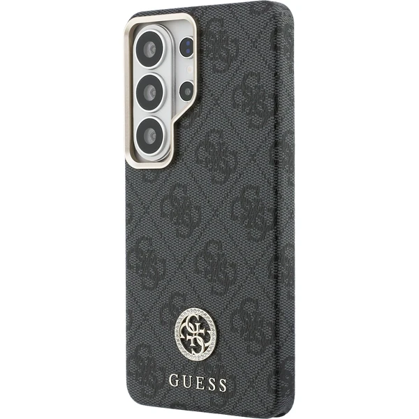 Guess PU Leather 4G Strass Logo Gold Frame Magnetický kryt Samsung Galaxy S26 Ultra čierny - Puzdra - Obrázok a82e1af65e7f40998dec77eee94b0e8b