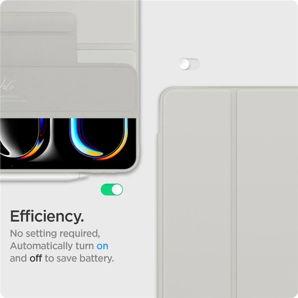 Spigen Air Skin Pro Onetap puzdro iPad Pro 13" (2025) sivé - Puzdra - Obrázok a851bdb8f113403aa6cb5156f6eb8881