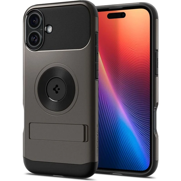 Spigen Slim Armor MagSafe kryt iPhone 16 gunmetal - Puzdra - Hlavný obrázok