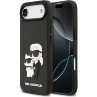 Karl Lagerfeld 3D Rubber Karl and Choupette kryt iPhone Air čierny - Puzdra