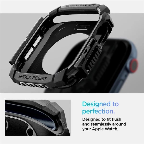 Spigen Rugged Armor kryt pre Apple Watch 10/11 (42mm) matne čierny - Puzdra - Obrázok a86c29e558eb46408d8a3c02585cb2e4