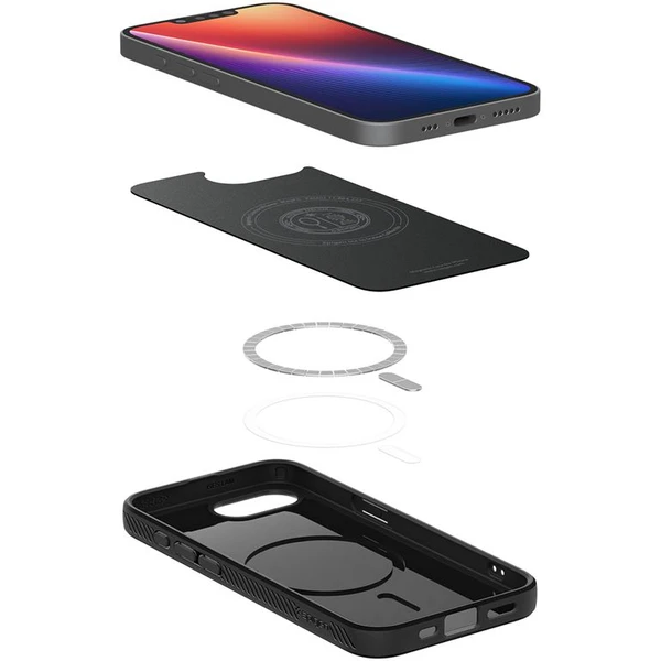 Spigen Liquid Air MagSafe kryt iPhone 17e/16e matne čierny - Puzdra - Obrázok a8796a644b704b6090e6532e738df924