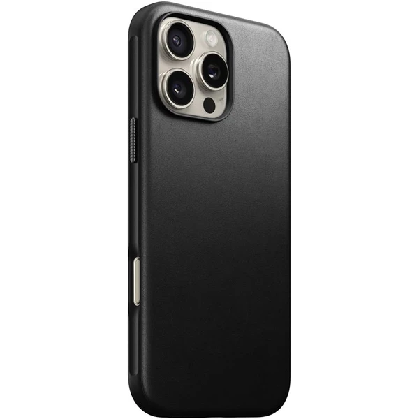 Nomad Modern Leather Case MagSafe kryt iPhone 16 Pro Max čierny - Puzdra - Hlavný obrázok