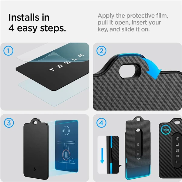 Spigen Air Fit Card Holder Case púzdro na kartu Tesla (2 Pack) čierne - Puzdra - Obrázok a8bd636e524b48b08e40666c9f1b3245