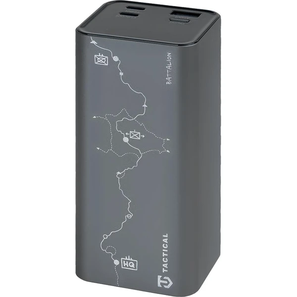 Taktická skupina Batéria do powerbanky (1xUSB-A, 2xUSB-C) 65W 20000mAh sivá - Powerbanky - Hlavný obrázok