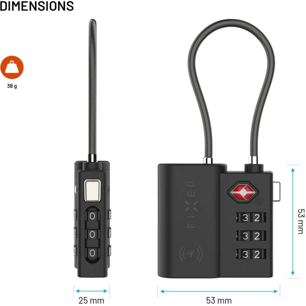 FIXED Tag Lock smart tracker s Find My a TSA, čierny - Lokátory - Obrázok a98dab7d7c5b4c85b131d7b1505cf76b