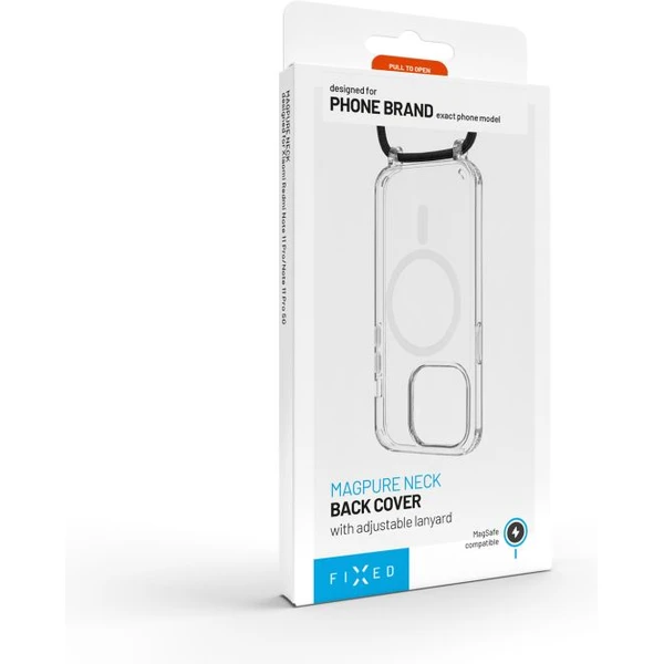 FIXED MagPure Neck kryt s čiernou šnúrkou na krk pre Apple iPhone 16 - Puzdra - Obrázok a9af7f94dcaa485e913f92f61d98ac17
