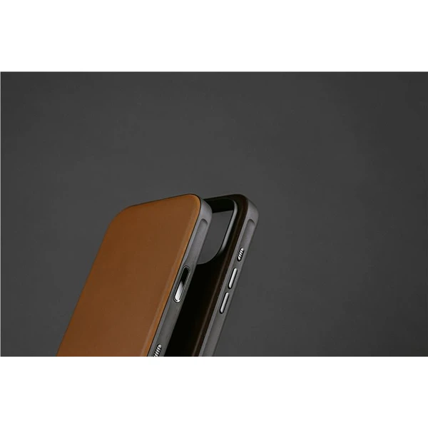Nomad Modern Leather Case MagSafe kožený kryt iPhone 17 Pro Max English Tan - Puzdra - Obrázok a9ba62ac32dd4f58844bbabc36feb497