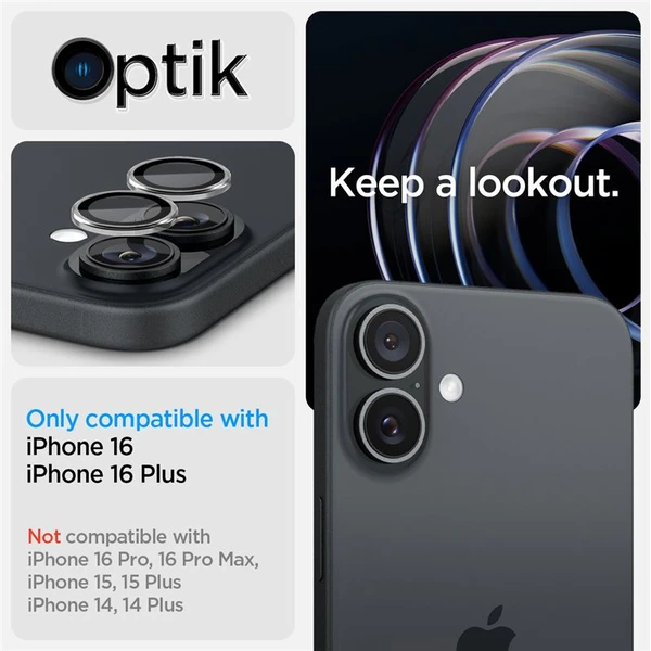 Spigen Glass tR EZ Fit Optik Pro sada skiel iPhone 17/16/16 Plus priehľadná (2-bal) - Ochranné fólie a sklo - Obrázok a9bf030d86924b7ab4029a717478ff5c
