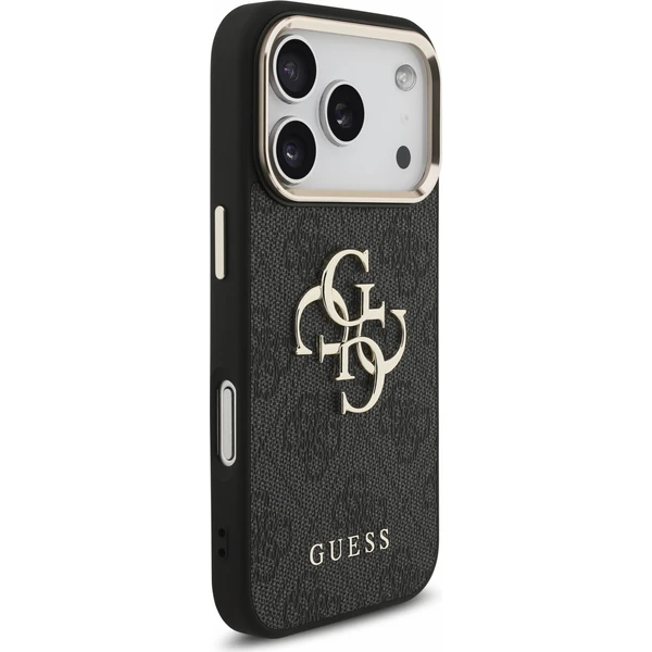 Guess PU 4G Metal Logo Strap Zadný kryt pre iPhone 18 Pro Black - Puzdra - Obrázok a9c23d5b7d9b4c74af5c220437018324