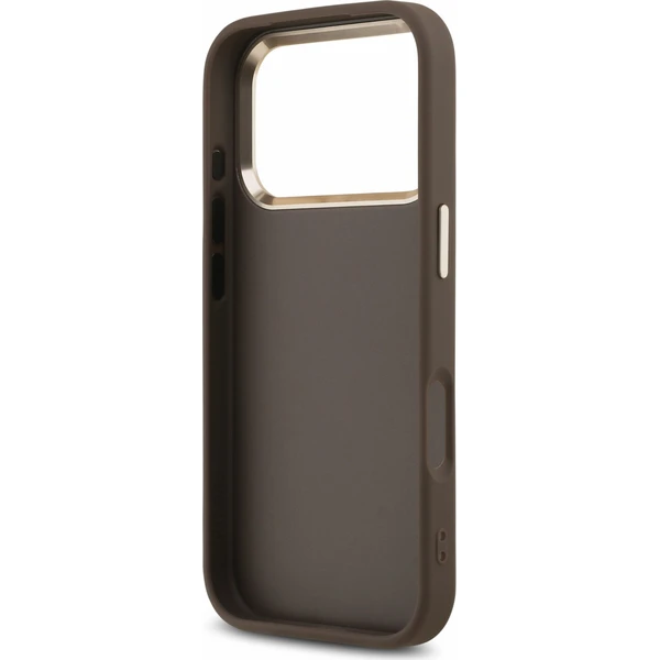 Guess PU 4G Metal Logo Strap Zadný kryt pre iPhone 18 Pro Max Brown - Puzdra - Obrázok a9ff930b818f4deba0f97f7573aa2311